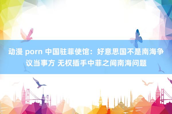 动漫 porn 中国驻菲使馆：好意思国不是南海争议当事方 无权插手中菲之间南海问题