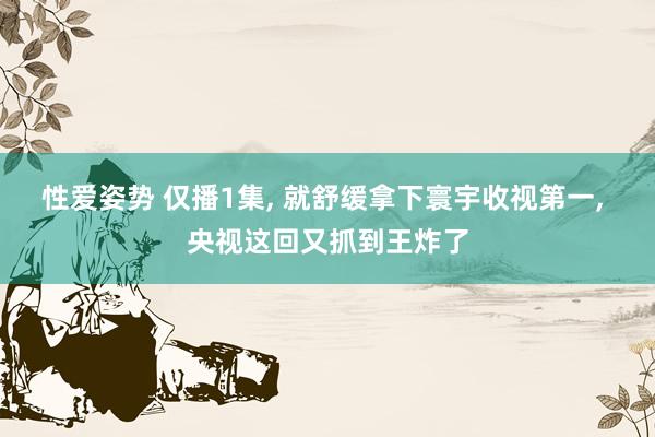 性爱姿势 仅播1集， 就舒缓拿下寰宇收视第一， 央视这回又抓到王炸了