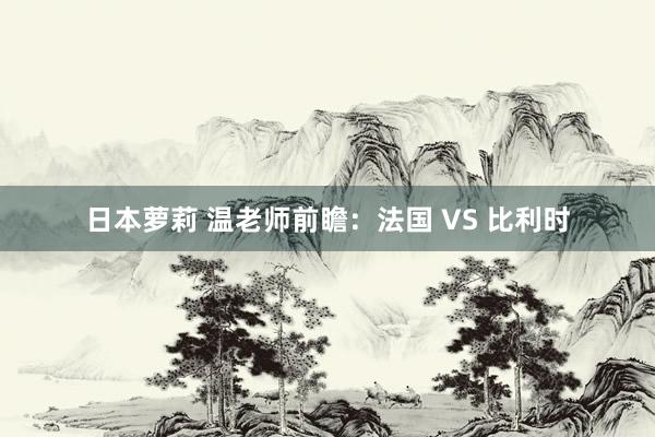 日本萝莉 温老师前瞻：法国 VS 比利时