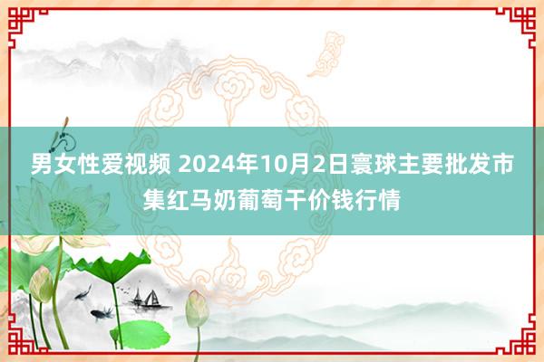 男女性爱视频 2024年10月2日寰球主要批发市集红马奶葡萄干价钱行情