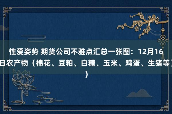 性爱姿势 期货公司不雅点汇总一张图：12月16日农产物（棉花、豆粕、白糖、玉米、鸡蛋、生猪等）