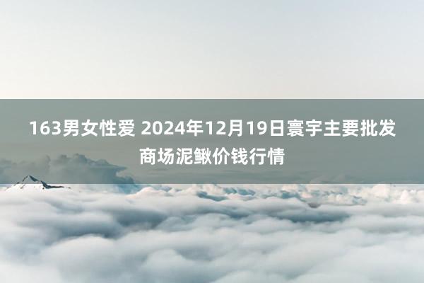 163男女性爱 2024年12月19日寰宇主要批发商场泥鳅价钱行情