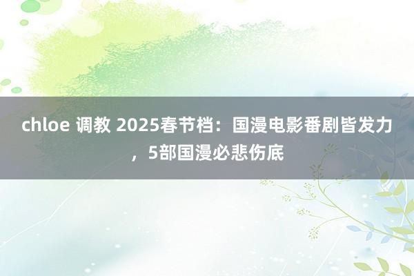 chloe 调教 2025春节档：国漫电影番剧皆发力，5部国漫必悲伤底